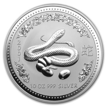 Australië Lunar 1 Slang 2001 10 ounce silver